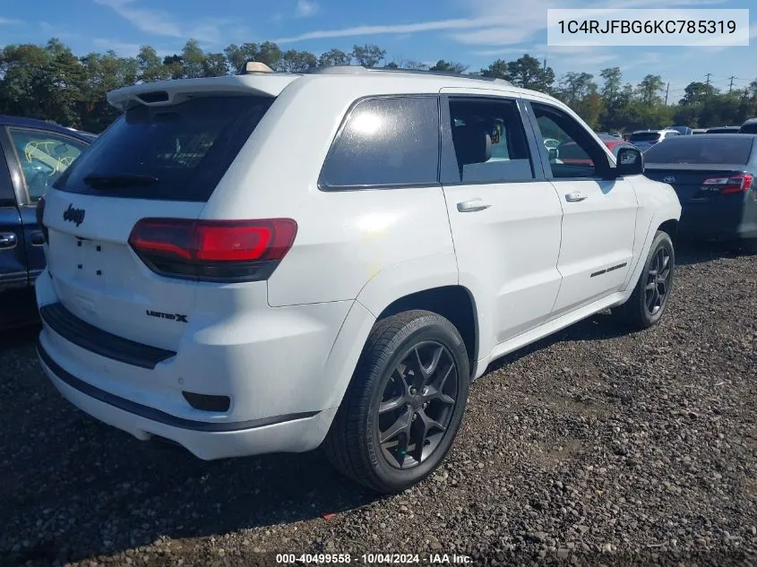 2019 Jeep Grand Cherokee Limited X 4X4 VIN: 1C4RJFBG6KC785319 Lot: 40499558