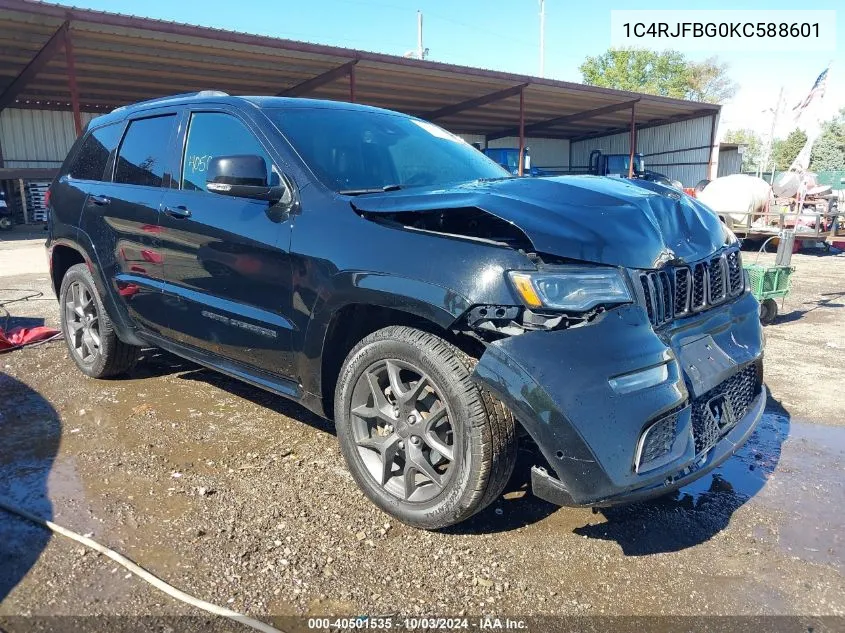 1C4RJFBG0KC588601 2019 Jeep Grand Cherokee Limited X 4X4