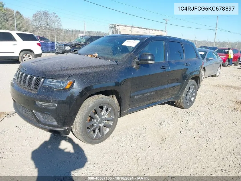 2019 Jeep Grand Cherokee High Altitude 4X4 VIN: 1C4RJFCG6KC678897 Lot: 40567105