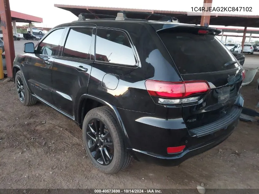 2019 Jeep Grand Cherokee Altitude 4X2 VIN: 1C4RJEAG2KC847102 Lot: 40573698