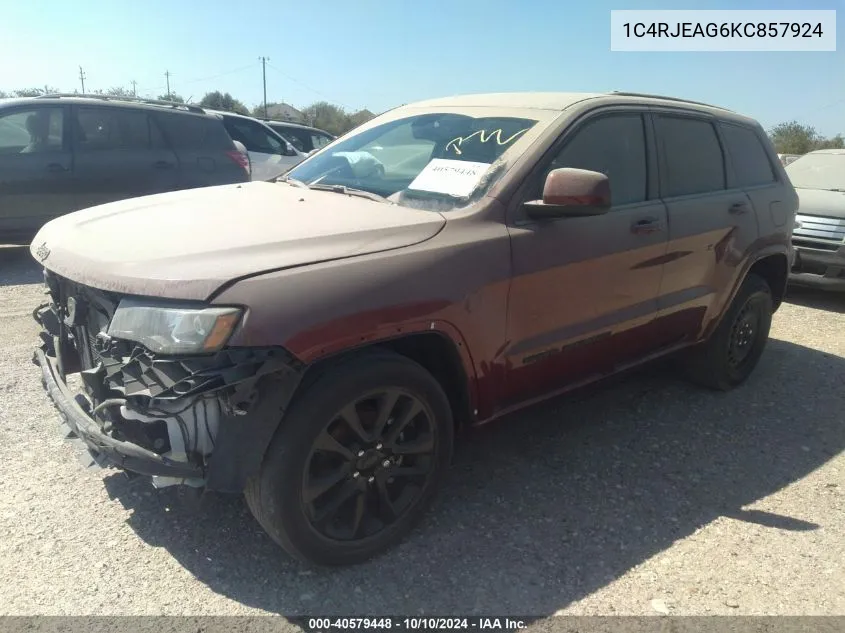 2019 Jeep Grand Cherokee Altitude 4X2 VIN: 1C4RJEAG6KC857924 Lot: 40579448