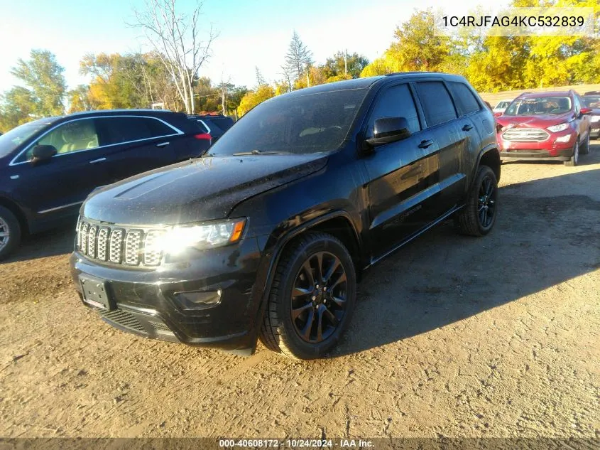 2019 Jeep Grand Cherokee Altitude 4X4 VIN: 1C4RJFAG4KC532839 Lot: 40608172