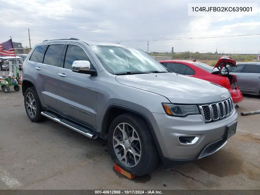 2019 Jeep Grand Cherokee Limited 4X4 VIN: 1C4RJFBG2KC639001 Lot: 40612988