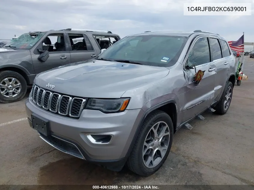 2019 Jeep Grand Cherokee Limited 4X4 VIN: 1C4RJFBG2KC639001 Lot: 40612988