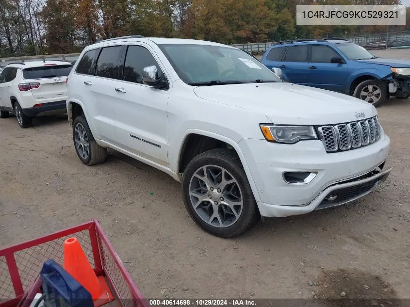 2019 Jeep Grand Cherokee Overland 4X4 VIN: 1C4RJFCG9KC529321 Lot: 40614698