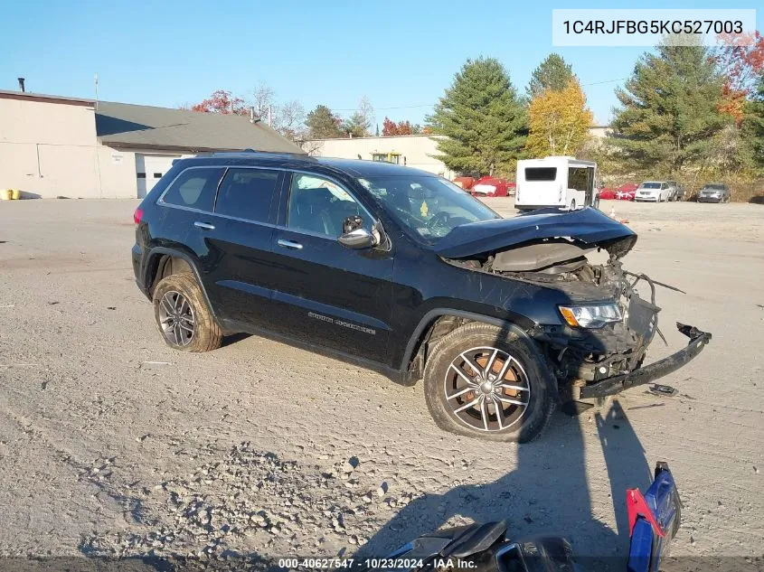 2019 Jeep Grand Cherokee Limited 4X4 VIN: 1C4RJFBG5KC527003 Lot: 40627547