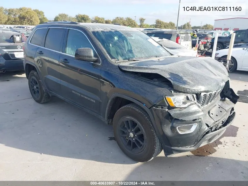 2019 Jeep Grand Cherokee Laredo E 4X2 VIN: 1C4RJEAG1KC811160 Lot: 40633907