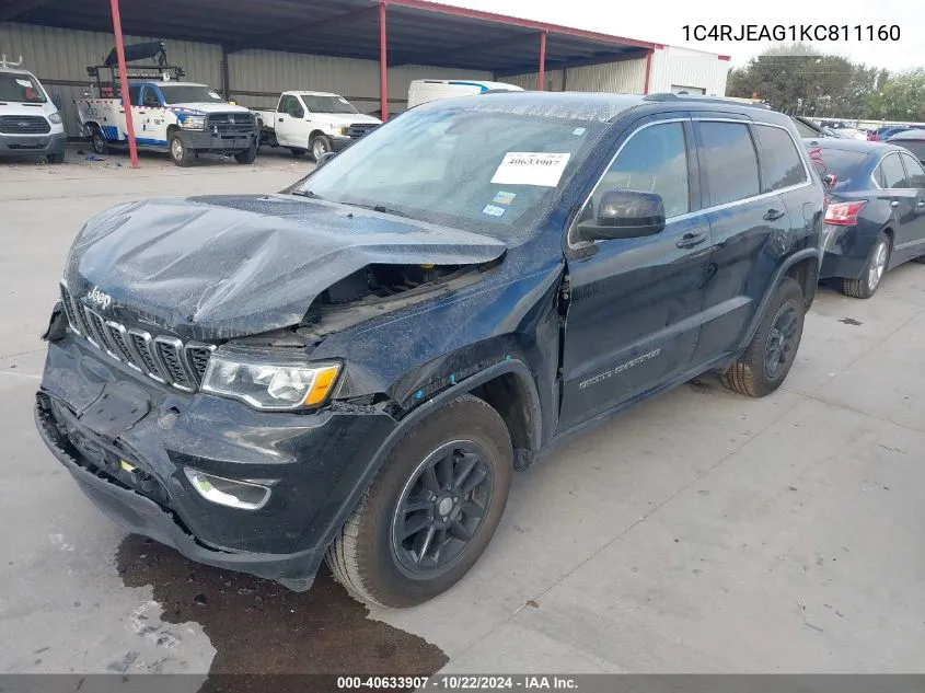 2019 Jeep Grand Cherokee Laredo E 4X2 VIN: 1C4RJEAG1KC811160 Lot: 40633907