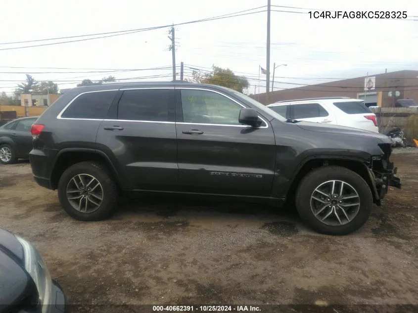 2019 Jeep Grand Cherokee Laredo E 4X4 VIN: 1C4RJFAG8KC528325 Lot: 40662391