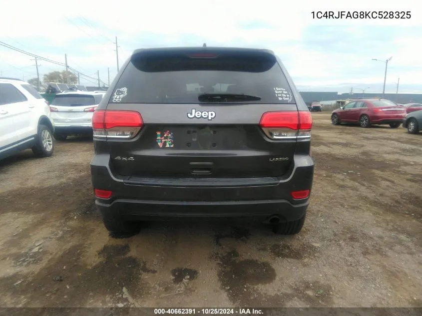 2019 Jeep Grand Cherokee Laredo E 4X4 VIN: 1C4RJFAG8KC528325 Lot: 40662391