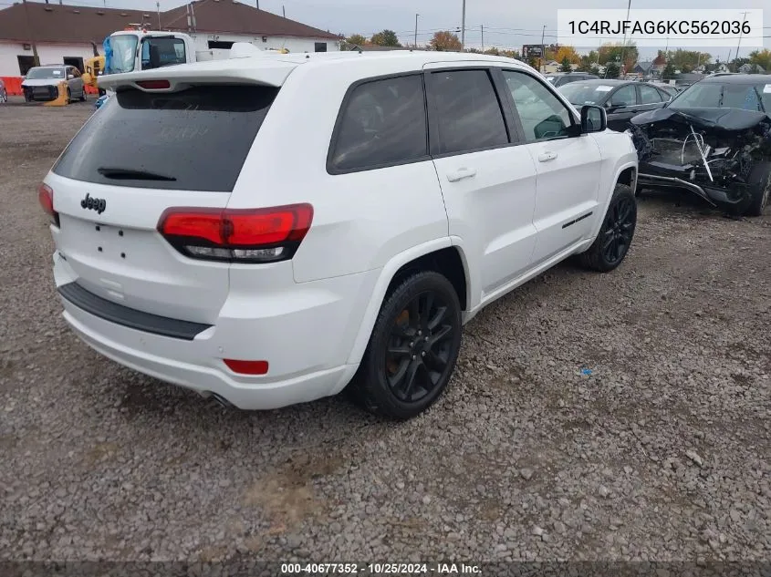 2019 Jeep Grand Cherokee Altitude 4X4 VIN: 1C4RJFAG6KC562036 Lot: 40677352