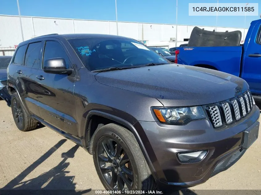 2019 Jeep Grand Cherokee Altitude 4X2 VIN: 1C4RJEAG0KC811585 Lot: 40681406