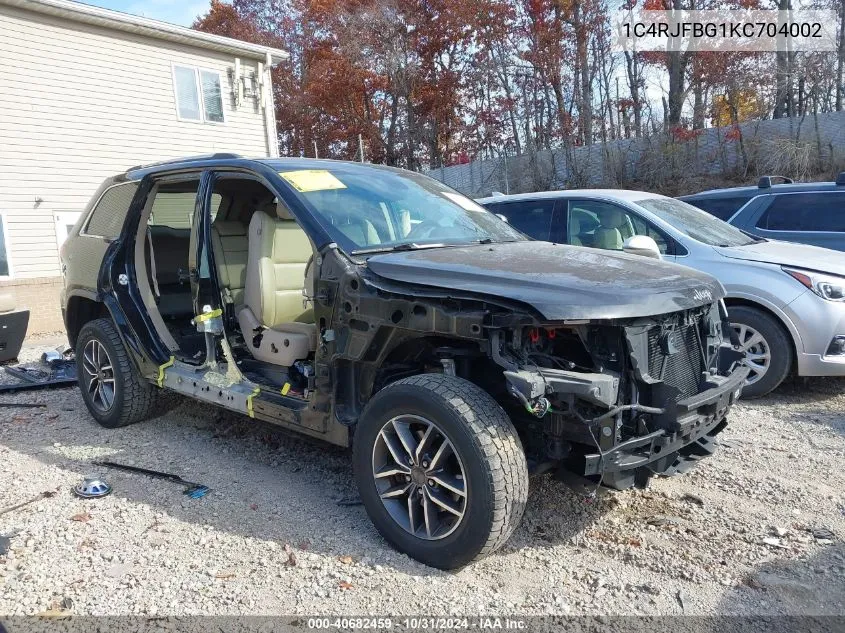 2019 Jeep Grand Cherokee Limited 4X4 VIN: 1C4RJFBG1KC704002 Lot: 40682459