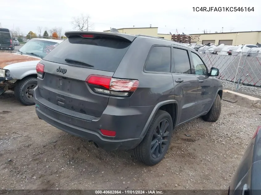 2019 Jeep Grand Cherokee Altitude 4X4 VIN: 1C4RJFAG1KC546164 Lot: 40682864