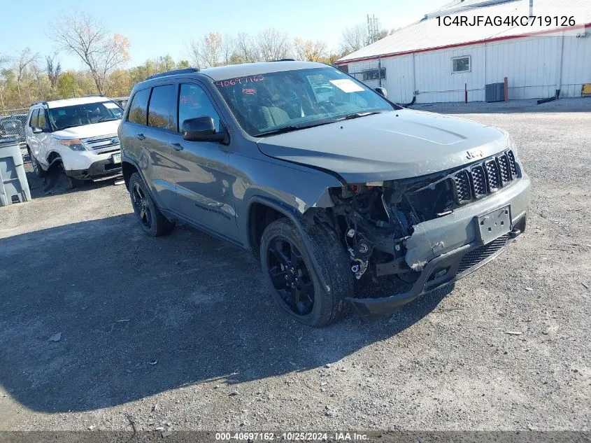 2019 Jeep Grand Cherokee Upland 4X4 VIN: 1C4RJFAG4KC719126 Lot: 40697162