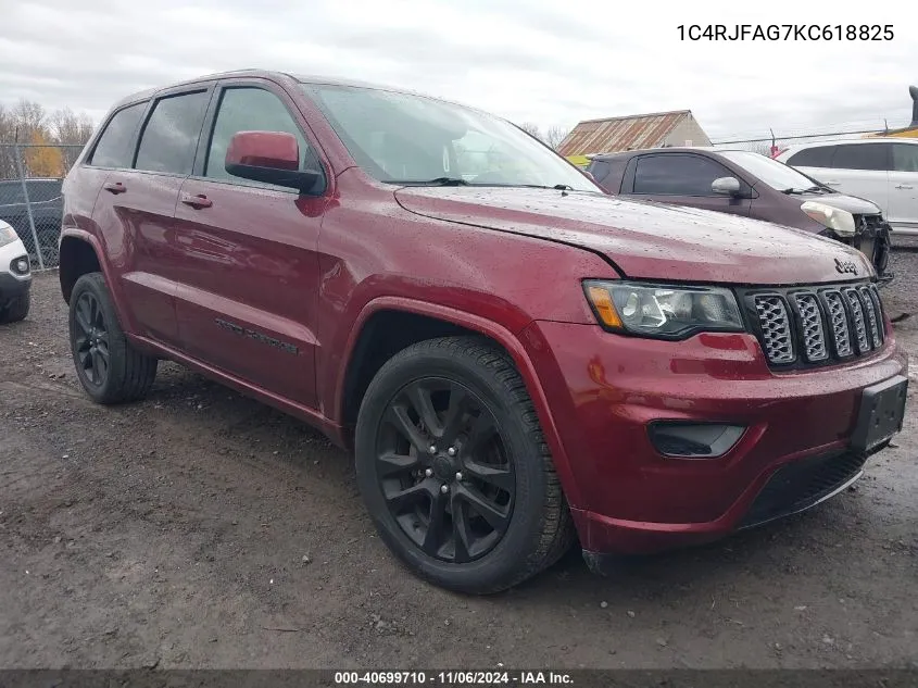 2019 Jeep Grand Cherokee Altitude 4X4 VIN: 1C4RJFAG7KC618825 Lot: 40699710