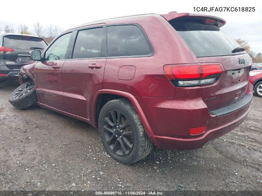 2019 Jeep Grand Cherokee Altitude 4X4 VIN: 1C4RJFAG7KC618825 Lot: 40699710