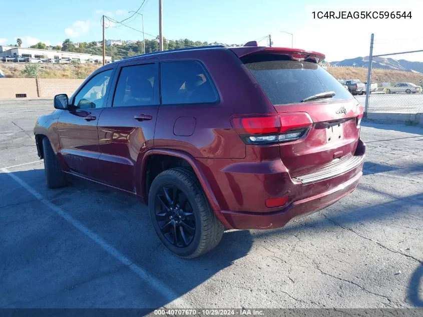 2019 Jeep Grand Cherokee Altitude 4X2 VIN: 1C4RJEAG5KC596544 Lot: 40707670