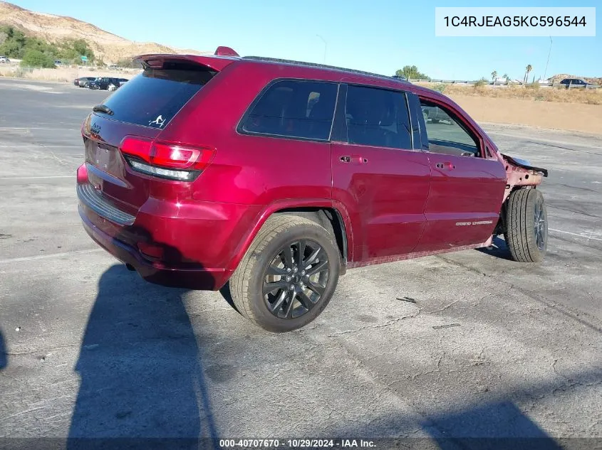 2019 Jeep Grand Cherokee Altitude 4X2 VIN: 1C4RJEAG5KC596544 Lot: 40707670