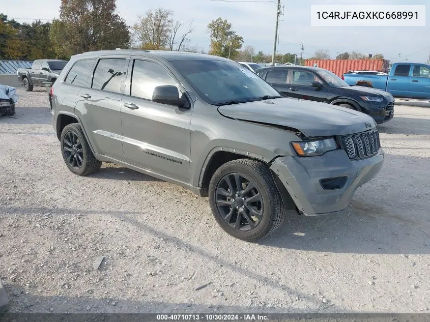 2019 Jeep Grand Cherokee Altitude 4X4 VIN: 1C4RJFAGXKC668991 Lot: 40710713