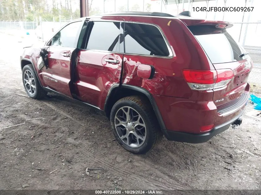 2019 Jeep Grand Cherokee Limited 4X4 VIN: 1C4RJFBG0KC609267 Lot: 40722508