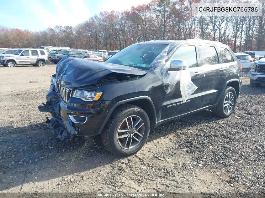 2019 Jeep Grand Cherokee Limited 4X4 VIN: 1C4RJFBG8KC766786 Lot: 40763215