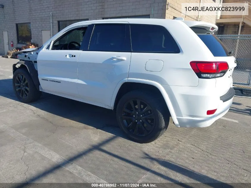 2019 Jeep Grand Cherokee Altitude 4X2 VIN: 1C4RJEAGXKC823999 Lot: 40786952