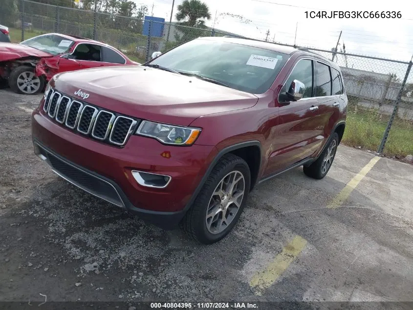 2019 Jeep Grand Cherokee Limited 4X4 VIN: 1C4RJFBG3KC666336 Lot: 40804395