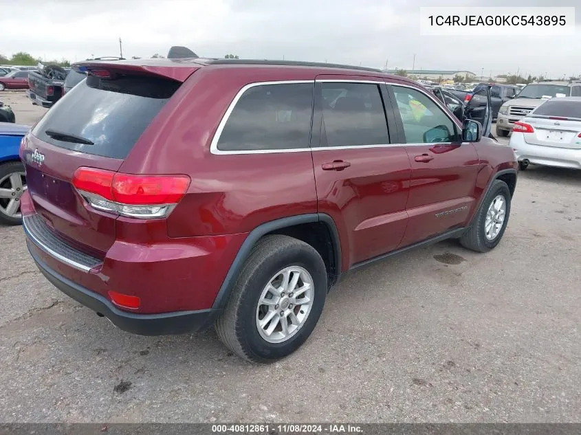 2019 Jeep Grand Cherokee Laredo VIN: 1C4RJEAG0KC543895 Lot: 40812861