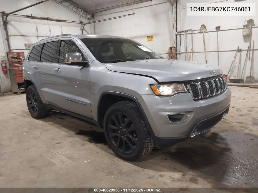 2019 Jeep Grand Cherokee Limited 4X4 VIN: 1C4RJFBG7KC746061 Lot: 40829938