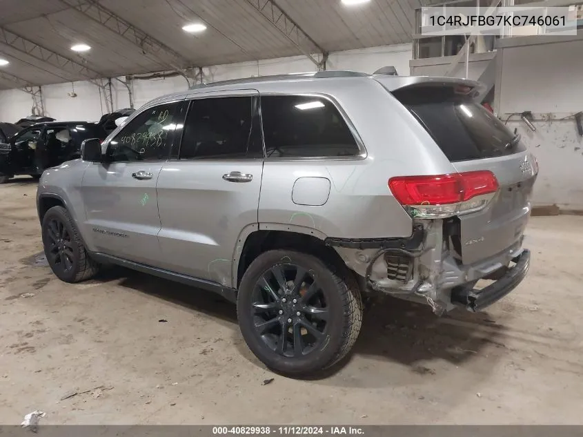 2019 Jeep Grand Cherokee Limited 4X4 VIN: 1C4RJFBG7KC746061 Lot: 40829938