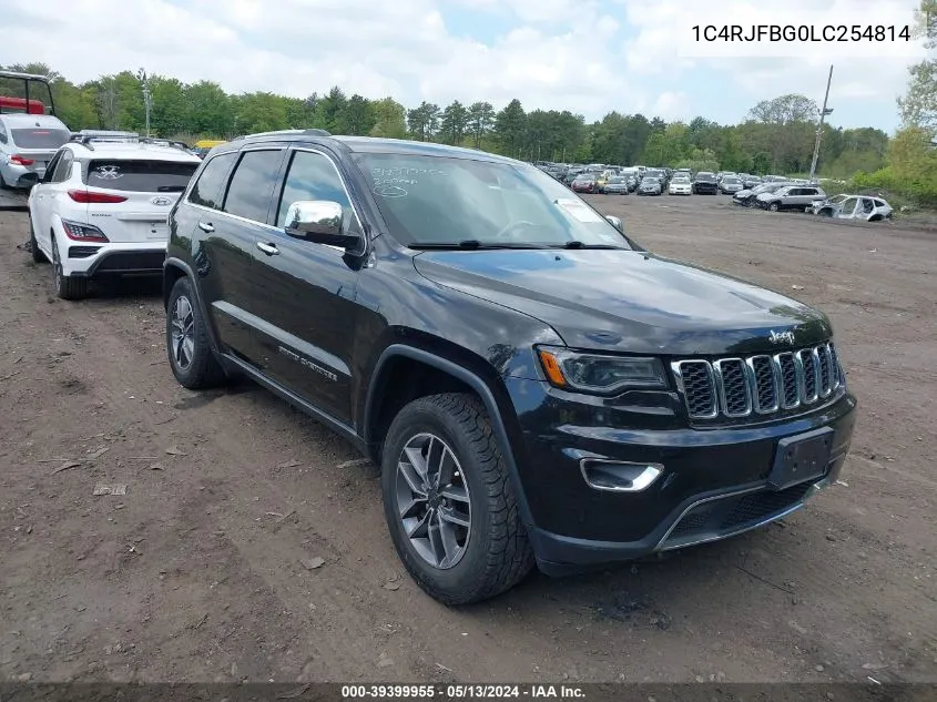 2020 Jeep Grand Cherokee Limited 4X4 VIN: 1C4RJFBG0LC254814 Lot: 39399955