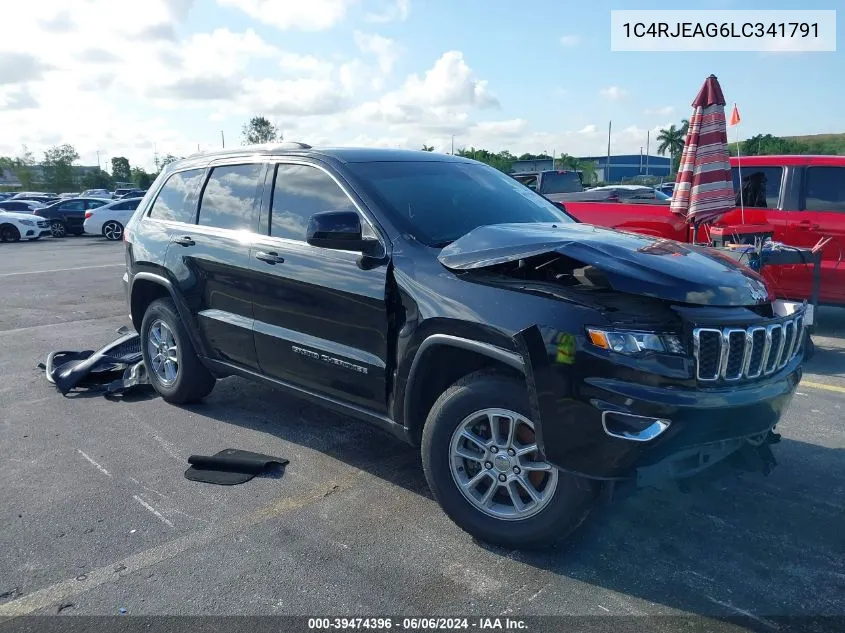 2020 Jeep Grand Cherokee Laredo E 4X2 VIN: 1C4RJEAG6LC341791 Lot: 39474396