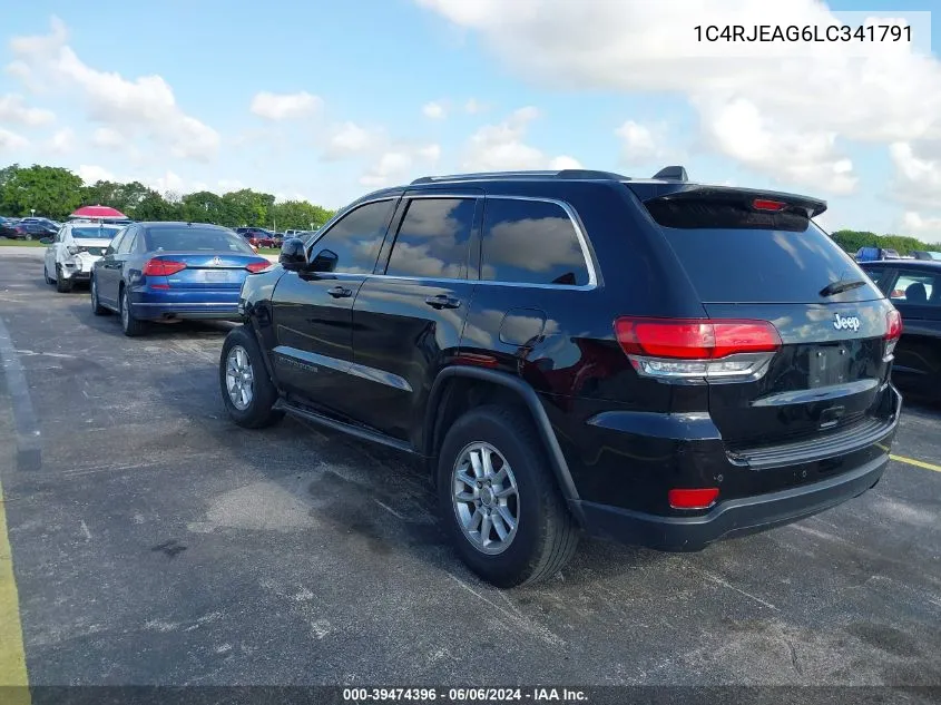 2020 Jeep Grand Cherokee Laredo E 4X2 VIN: 1C4RJEAG6LC341791 Lot: 39474396