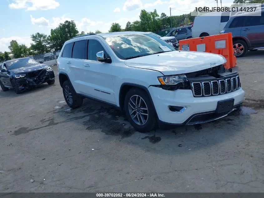 2020 Jeep Grand Cherokee Limited 4X4 VIN: 1C4RJFBG8LC144237 Lot: 39702052