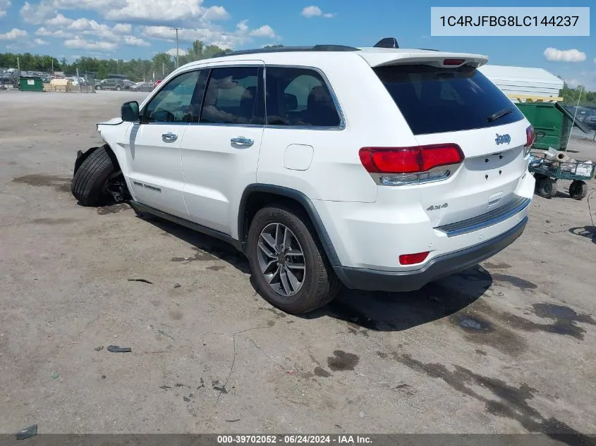 2020 Jeep Grand Cherokee Limited 4X4 VIN: 1C4RJFBG8LC144237 Lot: 39702052