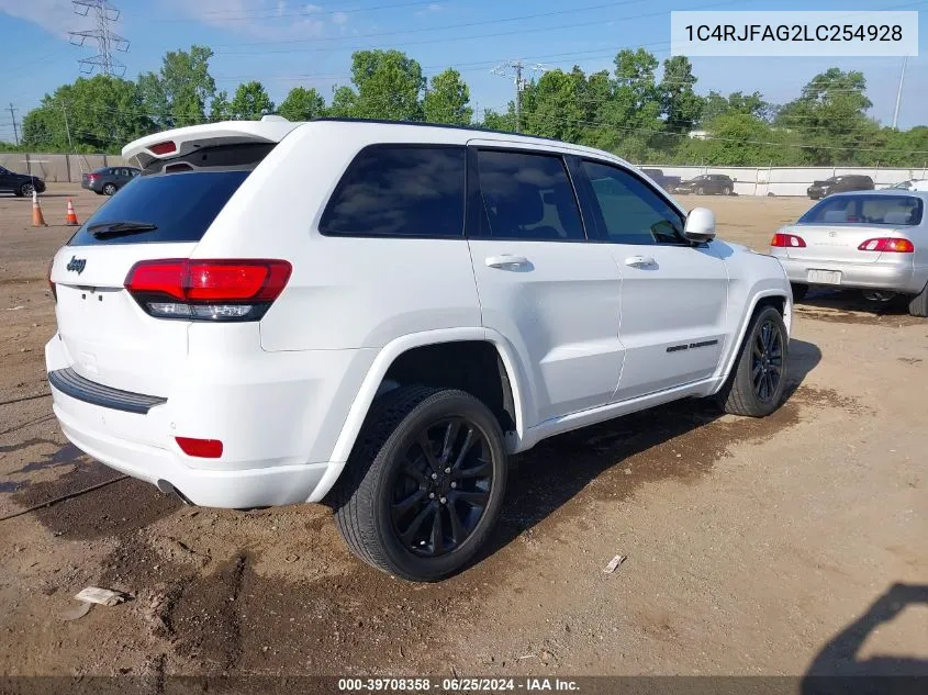 2020 Jeep Grand Cherokee Altitude 4X4 VIN: 1C4RJFAG2LC254928 Lot: 39708358