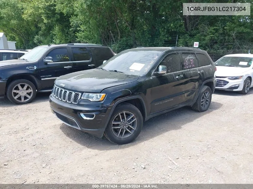 2020 Jeep Grand Cherokee Limited 4X4 VIN: 1C4RJFBG1LC217304 Lot: 39767424