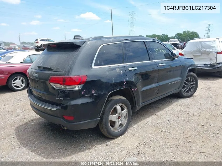 2020 Jeep Grand Cherokee Limited 4X4 VIN: 1C4RJFBG1LC217304 Lot: 39767424