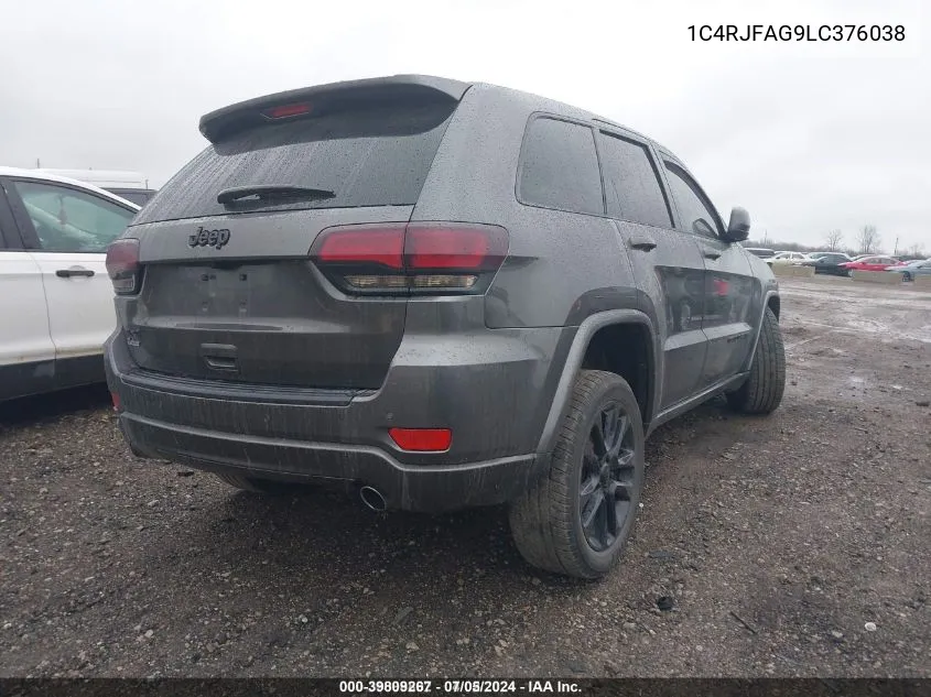 2020 Jeep Grand Cherokee Altitude 4X4 VIN: 1C4RJFAG9LC376038 Lot: 39809267