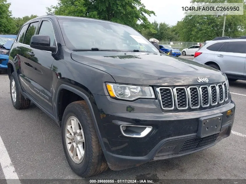 2020 Jeep Grand Cherokee Laredo E 4X4 VIN: 1C4RJFAG0LC266950 Lot: 39880855