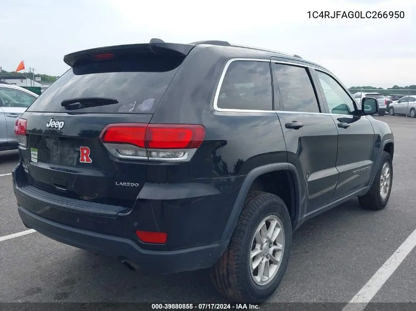 2020 Jeep Grand Cherokee Laredo E 4X4 VIN: 1C4RJFAG0LC266950 Lot: 39880855