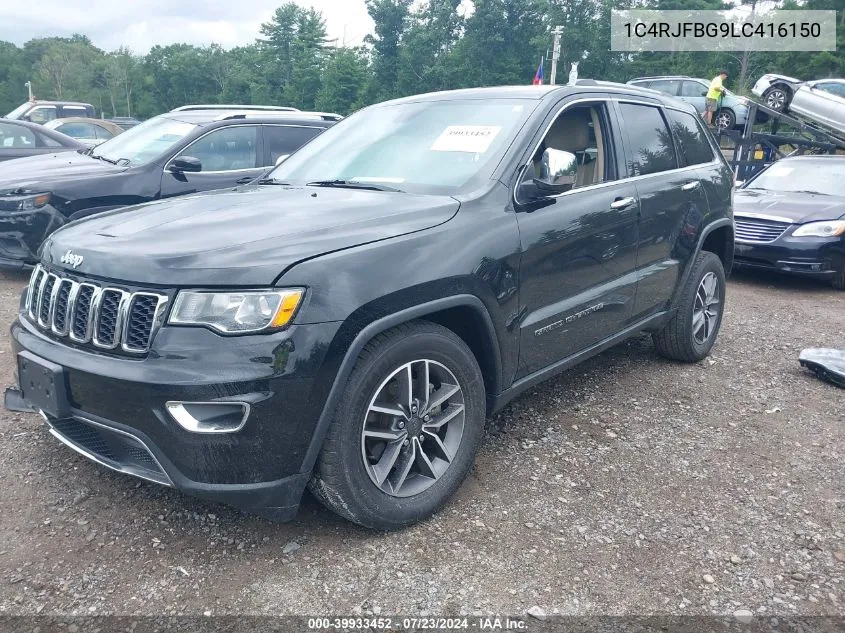 2020 Jeep Grand Cherokee Limited 4X4 VIN: 1C4RJFBG9LC416150 Lot: 39933452