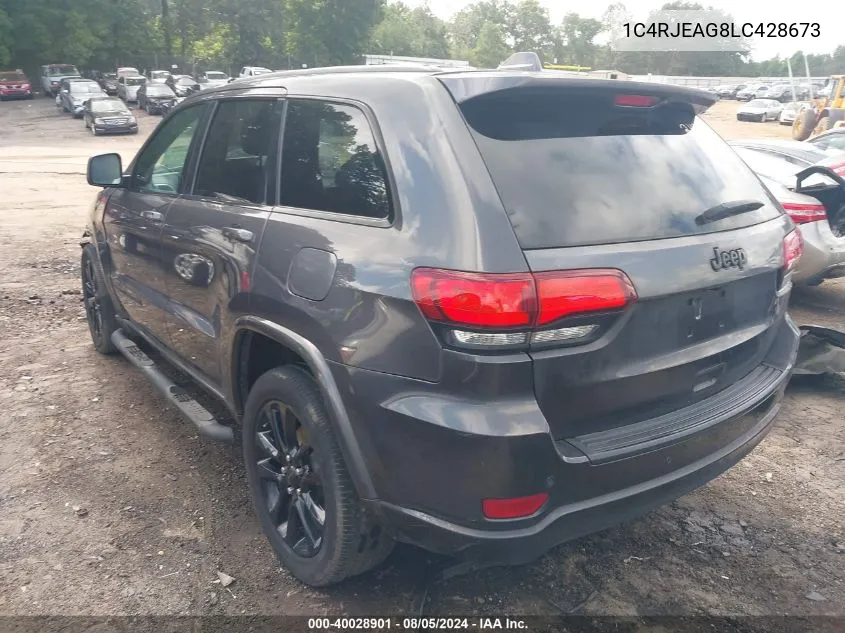 2020 Jeep Grand Cherokee Altitude 4X2 VIN: 1C4RJEAG8LC428673 Lot: 40028901