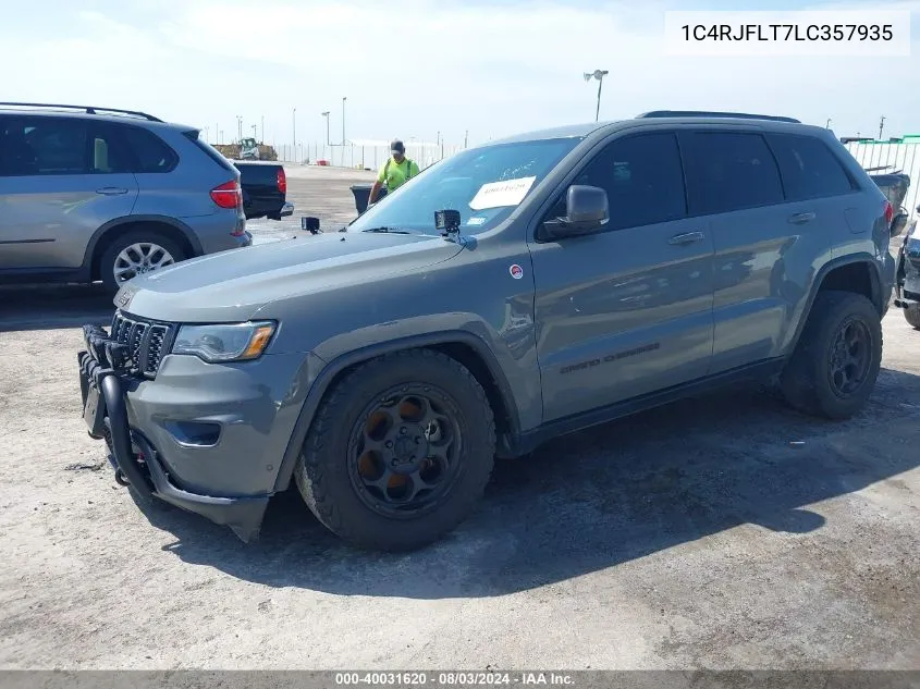 2020 Jeep Grand Cherokee Trailhawk 4X4 VIN: 1C4RJFLT7LC357935 Lot: 40031620