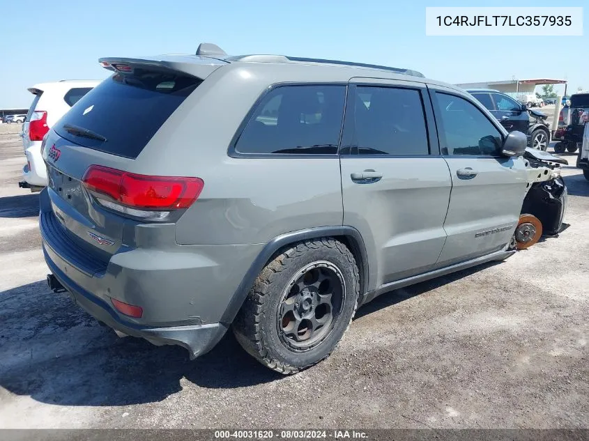 2020 Jeep Grand Cherokee Trailhawk 4X4 VIN: 1C4RJFLT7LC357935 Lot: 40031620