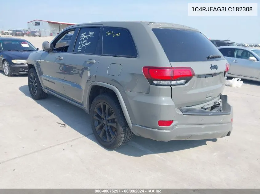 2020 Jeep Grand Cherokee Altitude 4X2 VIN: 1C4RJEAG3LC182308 Lot: 40075297