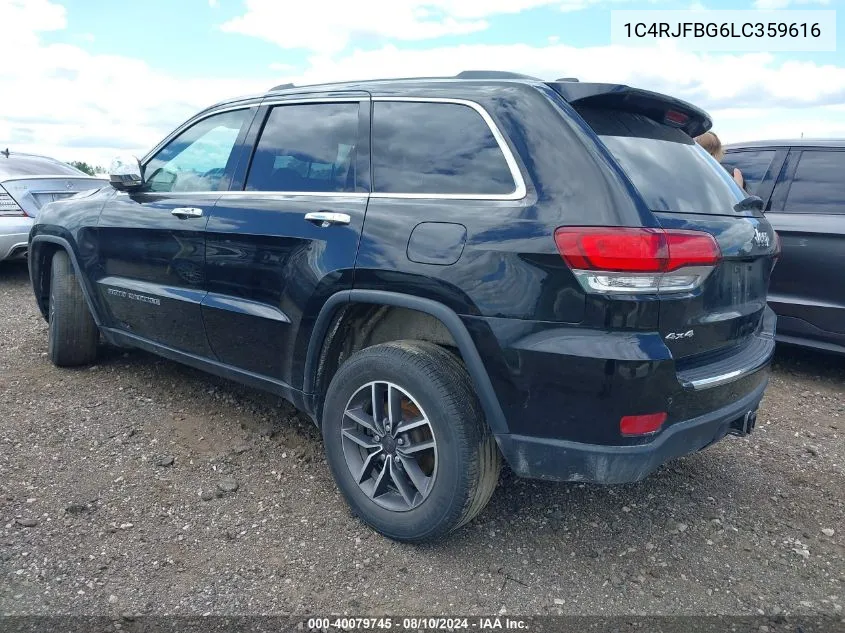 2020 Jeep Grand Cherokee Limited 4X4 VIN: 1C4RJFBG6LC359616 Lot: 40079745