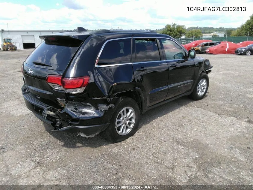 2020 Jeep Grand Cherokee Laredo E 4X4 VIN: 1C4RJFAG7LC302813 Lot: 40084353