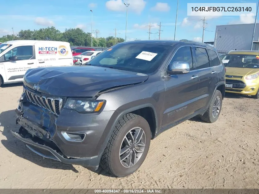 2020 Jeep Grand Cherokee Limited 4X4 VIN: 1C4RJFBG7LC263140 Lot: 40094347